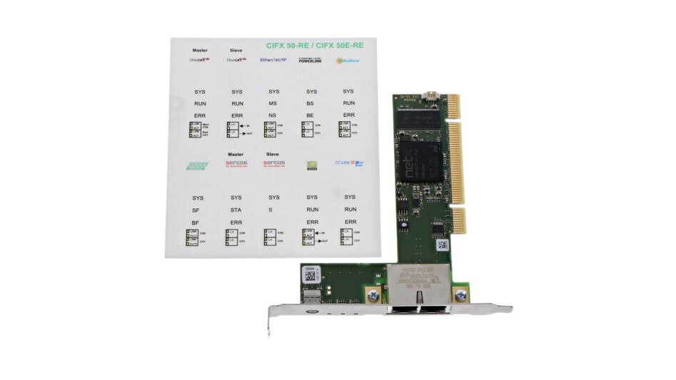 PC Card CifX PCI Real-Time Ethernet Produktbild product_unpacked_80degrees L