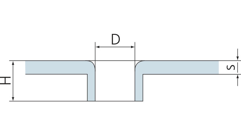 Protahovací matrice jednotlivě (dolů) Produktbild cad_picture_isometric L