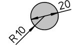 Rundmaterialeinsatz R10 30 Produktbild cad_picture_isometric L