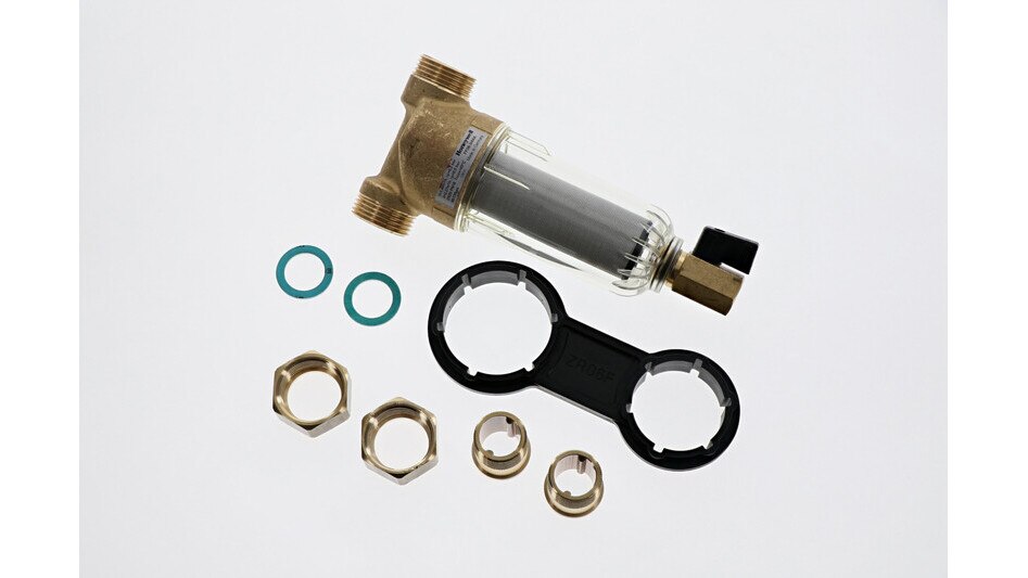 Water filter 3/4" thread fittings 100µ product photo product_unpacked_80degrees L