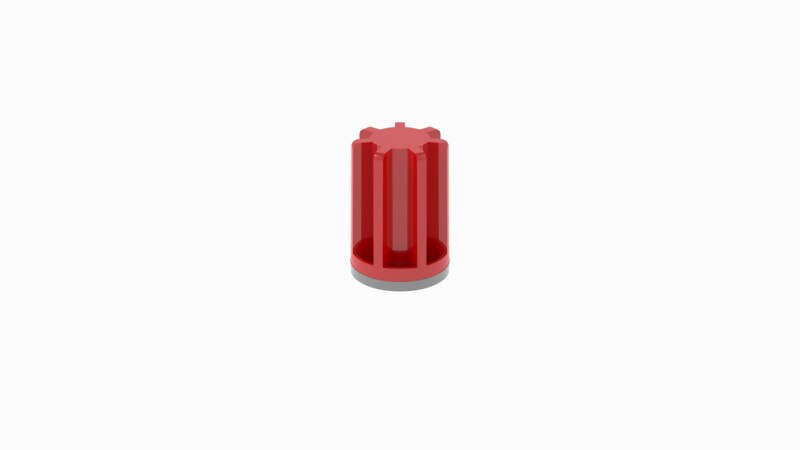 Capuchón magnético para marcado con tinta, rojo Produktbild