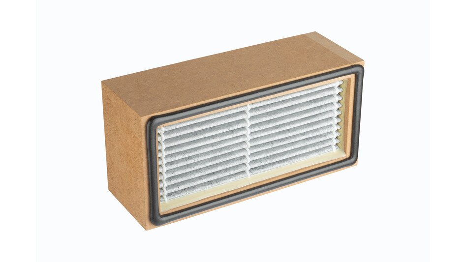 Pneumatic filter, wood frame product photo